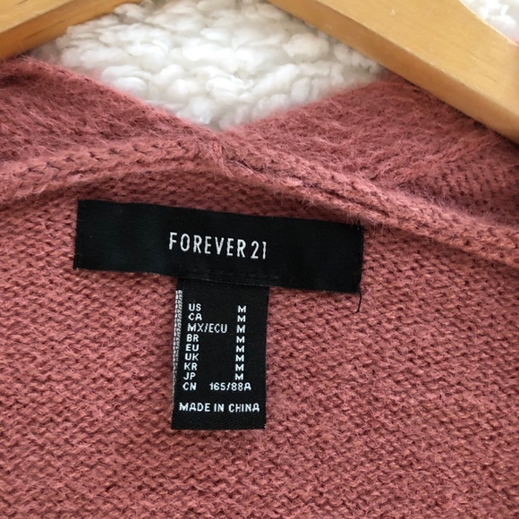 Forever 21 soft mauve pink cardigan - Picture 3 of 6